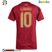 Ženske Nogometnih dresov Belgija Romelu Lukaku #10 Domači EP 2024 Kratki rokavi